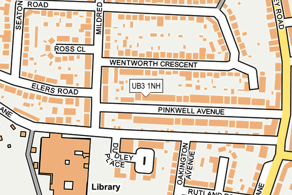 UB3 1NH map - OS OpenMap – Local (Ordnance Survey) UB3 1NH map - OS OpenMap – Local (Ordnance Survey)