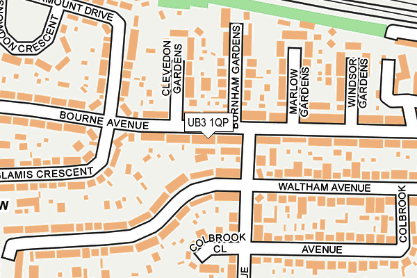 UB3 1QP map - OS OpenMap – Local (Ordnance Survey) UB3 1QP map - OS OpenMap – Local (Ordnance Survey)