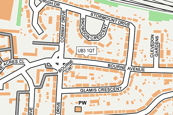 UB3 1QT map - OS OpenMap – Local (Ordnance Survey) UB3 1QT map - OS OpenMap – Local (Ordnance Survey)