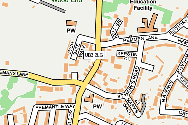 UB3 2LG map - OS OpenMap – Local (Ordnance Survey) UB3 2LG map - OS OpenMap – Local (Ordnance Survey)