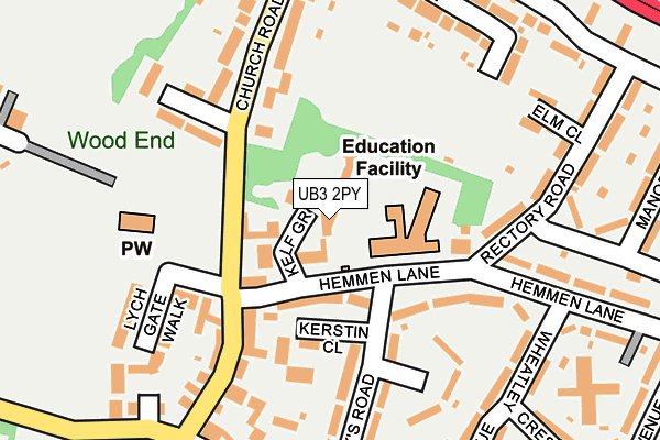 UB3 2PY map - OS OpenMap – Local (Ordnance Survey) UB3 2PY map - OS OpenMap – Local (Ordnance Survey)