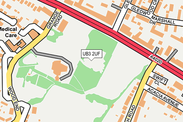 UB3 2UF map - OS OpenMap – Local (Ordnance Survey) UB3 2UF map - OS OpenMap – Local (Ordnance Survey)