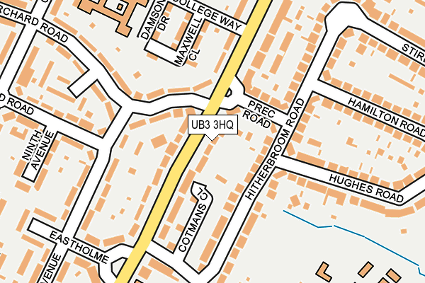 UB3 3HQ map - OS OpenMap – Local (Ordnance Survey) UB3 3HQ map - OS OpenMap – Local (Ordnance Survey)