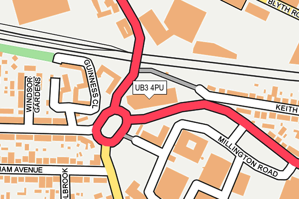 UB3 4PU map - OS OpenMap – Local (Ordnance Survey) UB3 4PU map - OS OpenMap – Local (Ordnance Survey)