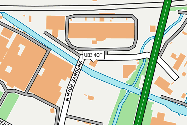 UB3 4QT map - OS OpenMap – Local (Ordnance Survey) UB3 4QT map - OS OpenMap – Local (Ordnance Survey)