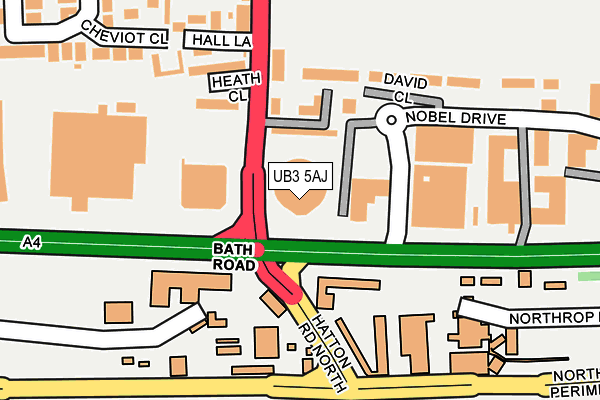 UB3 5AJ map - OS OpenMap – Local (Ordnance Survey) UB3 5AJ map - OS OpenMap – Local (Ordnance Survey)