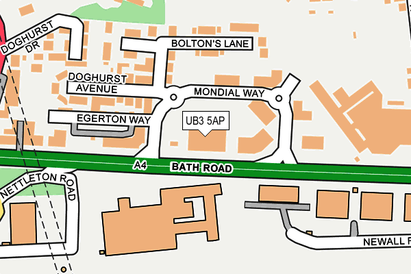 UB3 5AP map - OS OpenMap – Local (Ordnance Survey) UB3 5AP map - OS OpenMap – Local (Ordnance Survey)