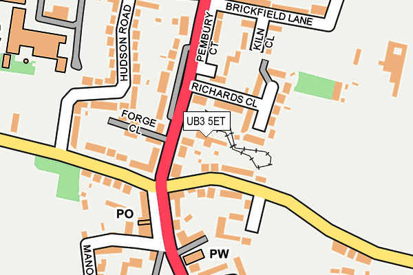 UB3 5ET map - OS OpenMap – Local (Ordnance Survey) UB3 5ET map - OS OpenMap – Local (Ordnance Survey)