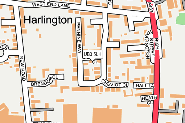 UB3 5LH map - OS OpenMap – Local (Ordnance Survey) UB3 5LH map - OS OpenMap – Local (Ordnance Survey)
