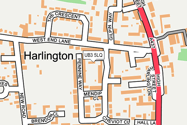 UB3 5LQ map - OS OpenMap – Local (Ordnance Survey) UB3 5LQ map - OS OpenMap – Local (Ordnance Survey)