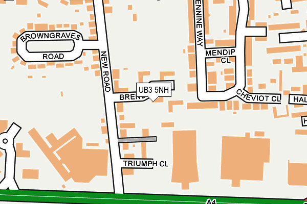 UB3 5NH map - OS OpenMap – Local (Ordnance Survey) UB3 5NH map - OS OpenMap – Local (Ordnance Survey)