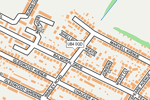 UB4 0QD map - OS OpenMap – Local (Ordnance Survey) UB4 0QD map - OS OpenMap – Local (Ordnance Survey)