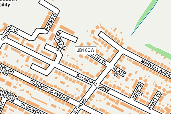UB4 0QW map - OS OpenMap – Local (Ordnance Survey) UB4 0QW map - OS OpenMap – Local (Ordnance Survey)