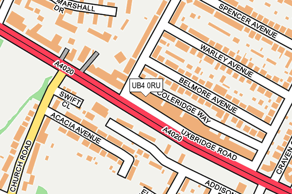 UB4 0RU map - OS OpenMap – Local (Ordnance Survey) UB4 0RU map - OS OpenMap – Local (Ordnance Survey)