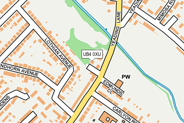 UB4 0XU map - OS OpenMap – Local (Ordnance Survey) UB4 0XU map - OS OpenMap – Local (Ordnance Survey)