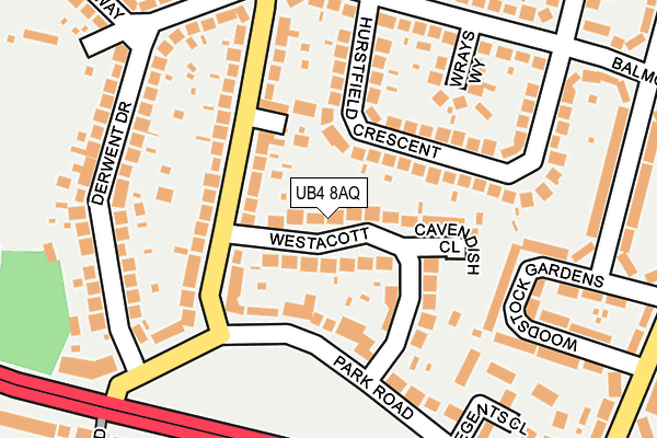 UB4 8AQ map - OS OpenMap – Local (Ordnance Survey) UB4 8AQ map - OS OpenMap – Local (Ordnance Survey)
