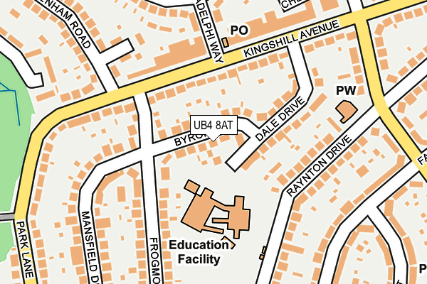 UB4 8AT map - OS OpenMap – Local (Ordnance Survey) UB4 8AT map - OS OpenMap – Local (Ordnance Survey)