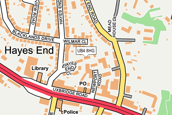 UB4 8HG map - OS OpenMap – Local (Ordnance Survey) UB4 8HG map - OS OpenMap – Local (Ordnance Survey)