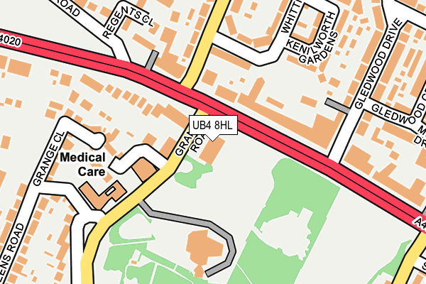 UB4 8HL map - OS OpenMap – Local (Ordnance Survey) UB4 8HL map - OS OpenMap – Local (Ordnance Survey)