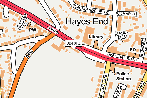 UB4 8HZ map - OS OpenMap – Local (Ordnance Survey) UB4 8HZ map - OS OpenMap – Local (Ordnance Survey)