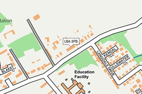 UB4 8PB map - OS OpenMap – Local (Ordnance Survey) UB4 8PB map - OS OpenMap – Local (Ordnance Survey)