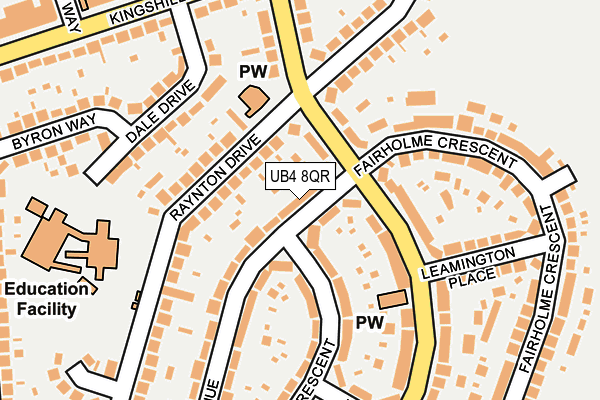 UB4 8QR map - OS OpenMap – Local (Ordnance Survey) UB4 8QR map - OS OpenMap – Local (Ordnance Survey)