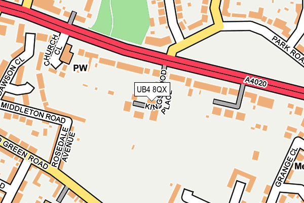 UB4 8QX map - OS OpenMap – Local (Ordnance Survey) UB4 8QX map - OS OpenMap – Local (Ordnance Survey)