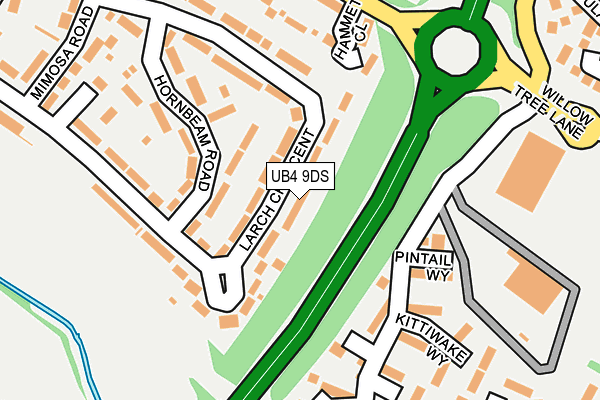 UB4 9DS map - OS OpenMap – Local (Ordnance Survey) UB4 9DS map - OS OpenMap – Local (Ordnance Survey)