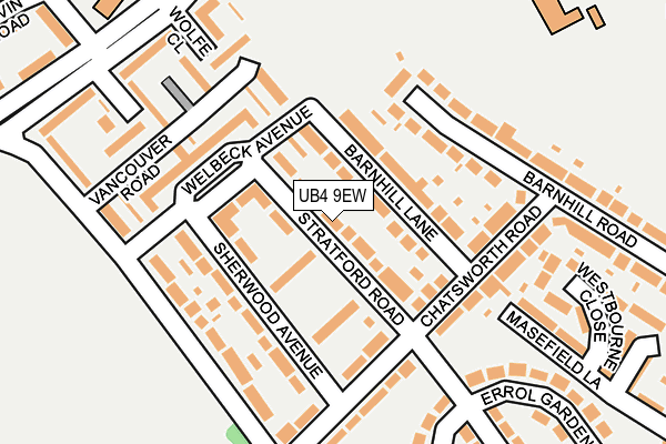 UB4 9EW map - OS OpenMap – Local (Ordnance Survey) UB4 9EW map - OS OpenMap – Local (Ordnance Survey)