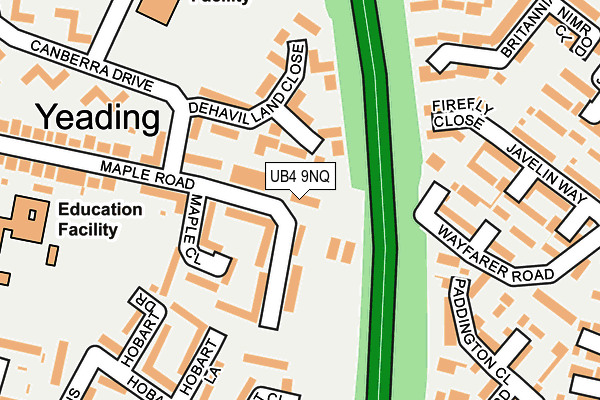 UB4 9NQ map - OS OpenMap – Local (Ordnance Survey) UB4 9NQ map - OS OpenMap – Local (Ordnance Survey)