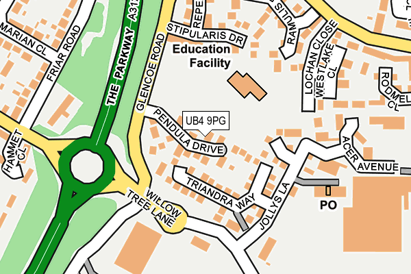 UB4 9PG map - OS OpenMap – Local (Ordnance Survey) UB4 9PG map - OS OpenMap – Local (Ordnance Survey)