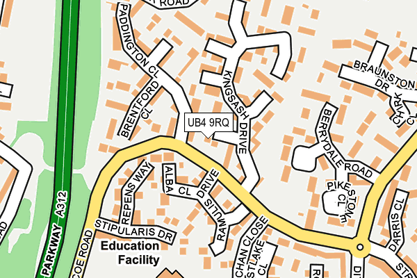 UB4 9RQ map - OS OpenMap – Local (Ordnance Survey) UB4 9RQ map - OS OpenMap – Local (Ordnance Survey)