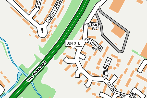 UB4 9TE map - OS OpenMap – Local (Ordnance Survey) UB4 9TE map - OS OpenMap – Local (Ordnance Survey)
