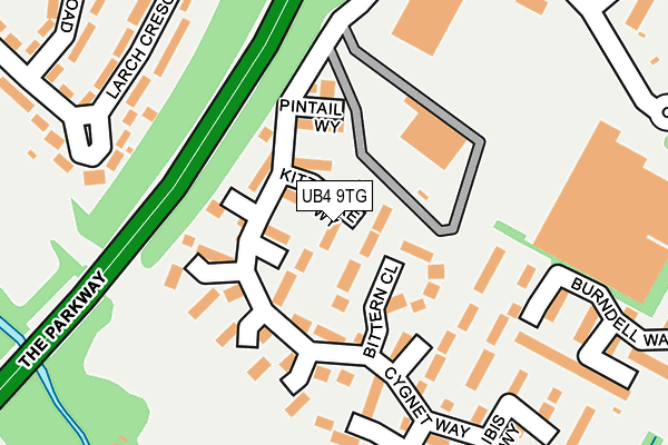 UB4 9TG map - OS OpenMap – Local (Ordnance Survey) UB4 9TG map - OS OpenMap – Local (Ordnance Survey)