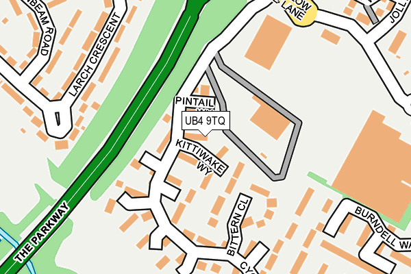UB4 9TQ map - OS OpenMap – Local (Ordnance Survey) UB4 9TQ map - OS OpenMap – Local (Ordnance Survey)
