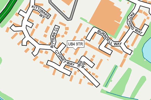 UB4 9TR map - OS OpenMap – Local (Ordnance Survey) UB4 9TR map - OS OpenMap – Local (Ordnance Survey)