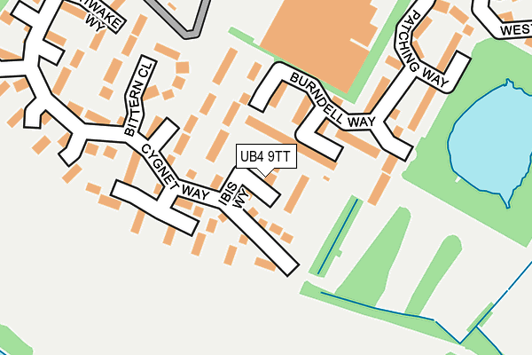 UB4 9TT map - OS OpenMap – Local (Ordnance Survey) UB4 9TT map - OS OpenMap – Local (Ordnance Survey)