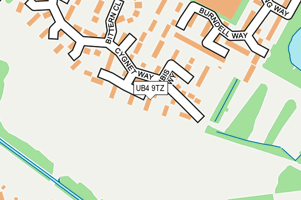 UB4 9TZ map - OS OpenMap – Local (Ordnance Survey) UB4 9TZ map - OS OpenMap – Local (Ordnance Survey)