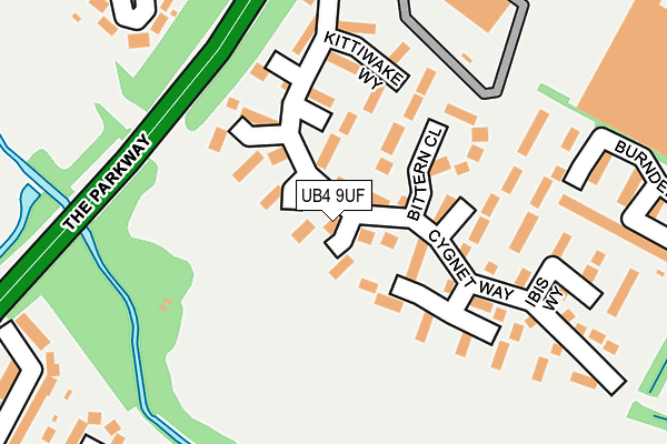 UB4 9UF map - OS OpenMap – Local (Ordnance Survey) UB4 9UF map - OS OpenMap – Local (Ordnance Survey)