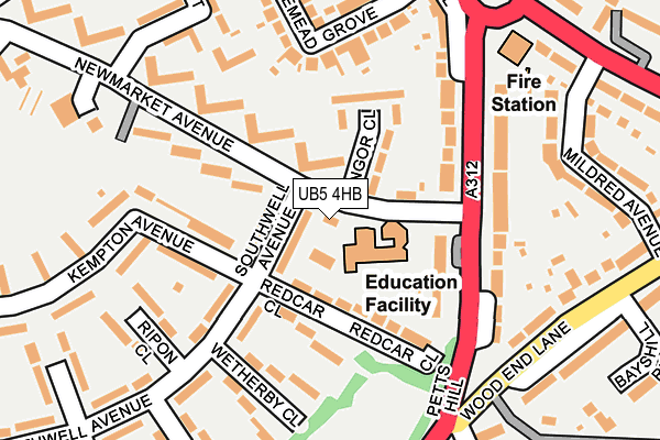UB5 4HB map - OS OpenMap – Local (Ordnance Survey) UB5 4HB map - OS OpenMap – Local (Ordnance Survey)