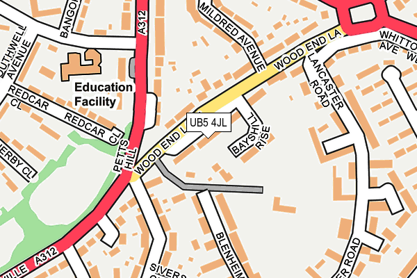 UB5 4JL map - OS OpenMap – Local (Ordnance Survey) UB5 4JL map - OS OpenMap – Local (Ordnance Survey)