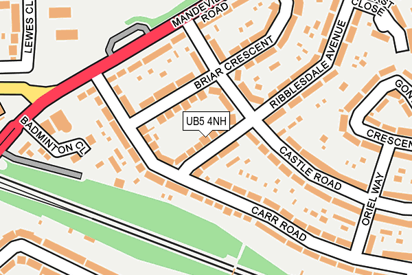 UB5 4NH map - OS OpenMap – Local (Ordnance Survey) UB5 4NH map - OS OpenMap – Local (Ordnance Survey)