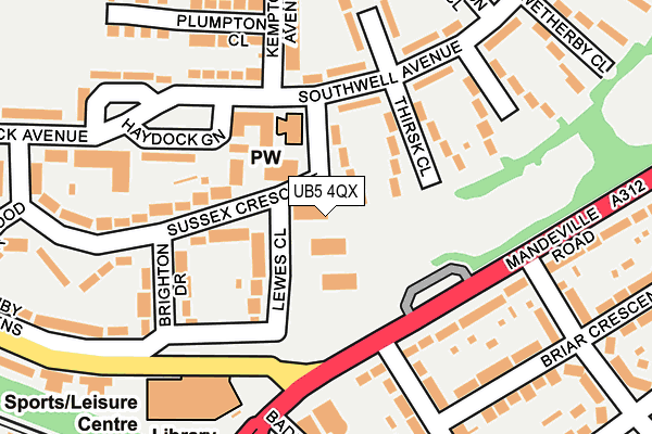 UB5 4QX map - OS OpenMap – Local (Ordnance Survey) UB5 4QX map - OS OpenMap – Local (Ordnance Survey)