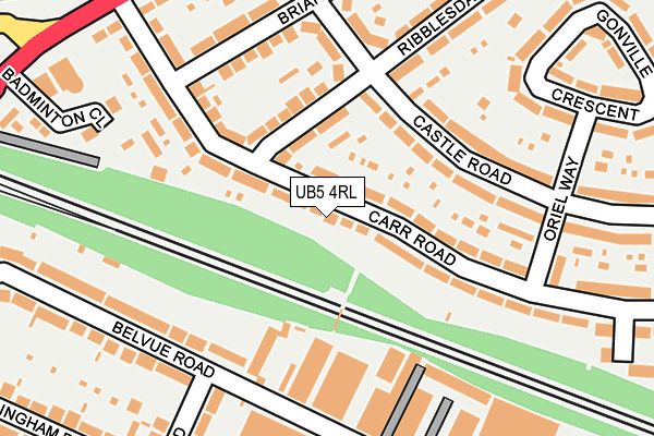 UB5 4RL map - OS OpenMap – Local (Ordnance Survey) UB5 4RL map - OS OpenMap – Local (Ordnance Survey)