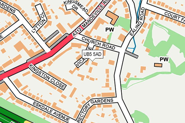 UB5 5AD map - OS OpenMap – Local (Ordnance Survey) UB5 5AD map - OS OpenMap – Local (Ordnance Survey)