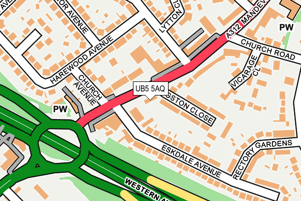 UB5 5AQ map - OS OpenMap – Local (Ordnance Survey) UB5 5AQ map - OS OpenMap – Local (Ordnance Survey)