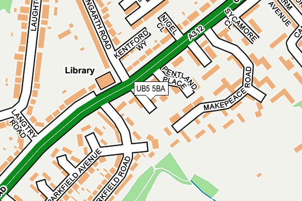 UB5 5BA map - OS OpenMap – Local (Ordnance Survey) UB5 5BA map - OS OpenMap – Local (Ordnance Survey)