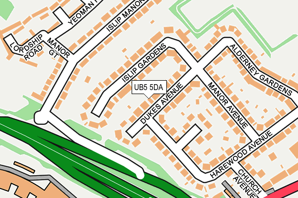 UB5 5DA map - OS OpenMap – Local (Ordnance Survey) UB5 5DA map - OS OpenMap – Local (Ordnance Survey)