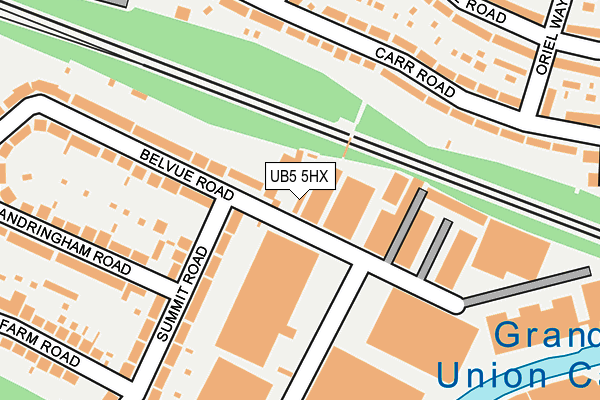 UB5 5HX map - OS OpenMap – Local (Ordnance Survey) UB5 5HX map - OS OpenMap – Local (Ordnance Survey)