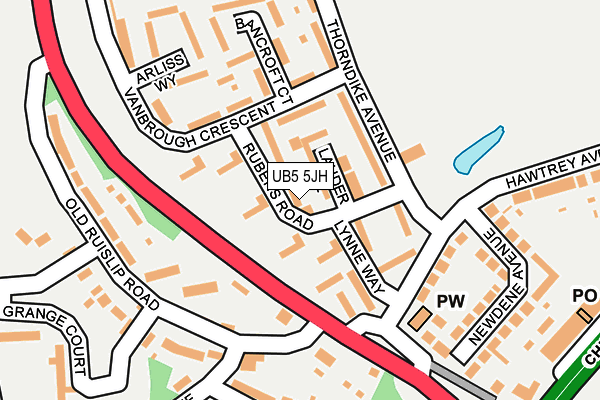 UB5 5JH map - OS OpenMap – Local (Ordnance Survey) UB5 5JH map - OS OpenMap – Local (Ordnance Survey)